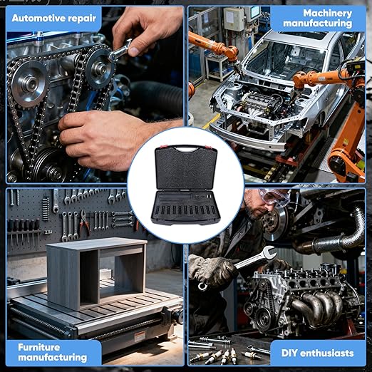 95400 in-Line Dowel Pin Puller Master Set , Includes Metric/Imperial Chucks, Efficient Dowel Pin Puller Tool,Alloy Steel Material rustproof, efficient, Labor-Saving, and Prevents Hand Injuries
