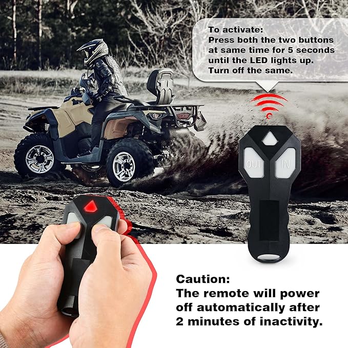 12V 4500 lb Winch Electric Winch for Towing ATV/UTV Off Road with Wireless Remote Control Mounting Bracket and Wired Handle,Waterproof IP67(Synthetic Rope)