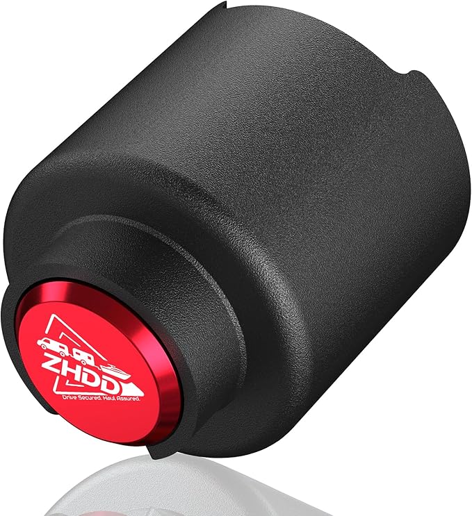 2 5/16 Inch Trailer Hitch Lock - 2516 Heavy Duty Anti Theft Lock Secures Ball Coupler and Safety Chains for RV,Boat,Dump,Cargo and Camper Trailers (Red)