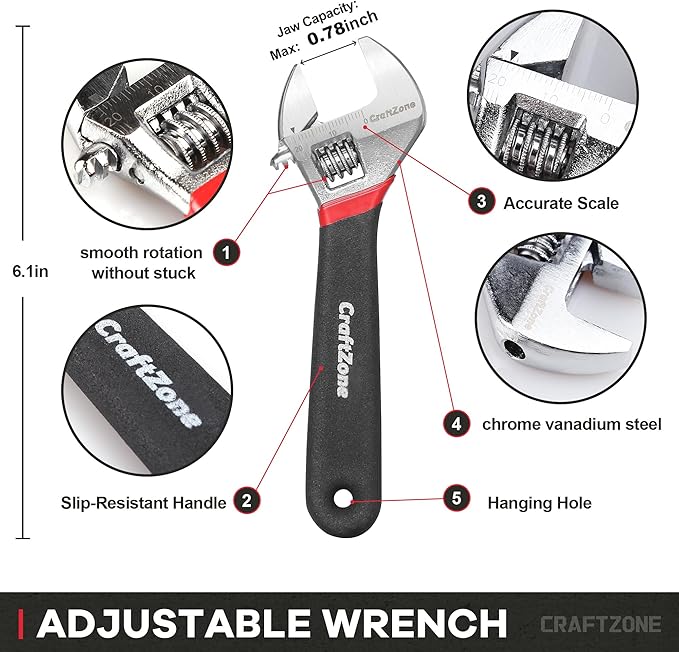 10PC Pliers and Wrench Set with Storage Rack – Includes Locking | Long Nose | Diagonal Cutter | Groove Joint | Linesman & Mini Plier, Carbon Steel Tool Kit for DIY and Home a Gift for Man