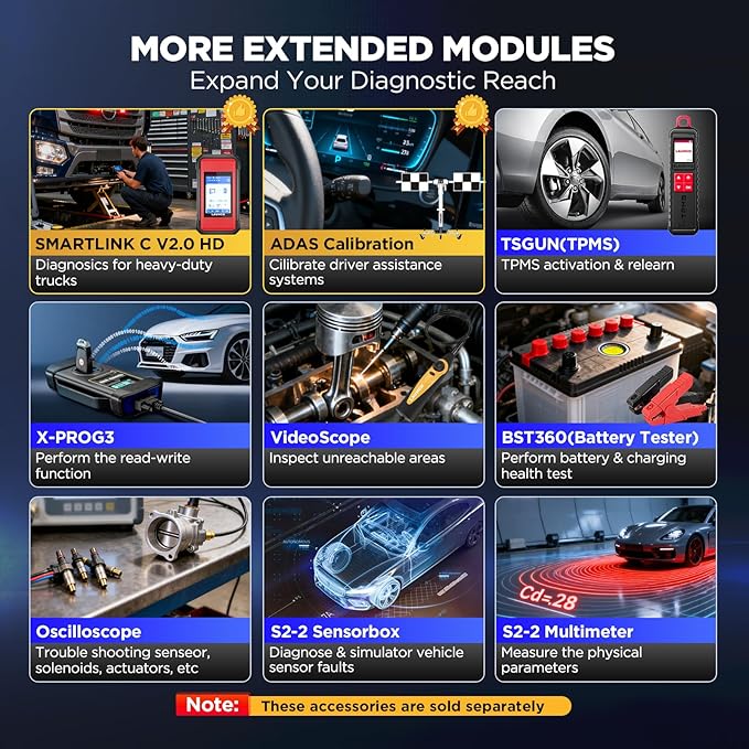 LAUNCH X431 Pro V5.0 2025 New Generation Automotive Diagnostic Scanner Tool, OEM Bluetooth Bidirectional OBD2 Scan Tool with CANFD & DOIP, 38+ Special Functions for All Cars