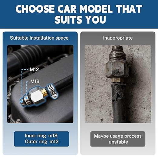 Exhaust Back Pressure Tester Kit, 7-Foot High Temp Hose & Carrying Case, Automotive Diesel Engine Diagnostic Tool for Accurate Pressure Testing