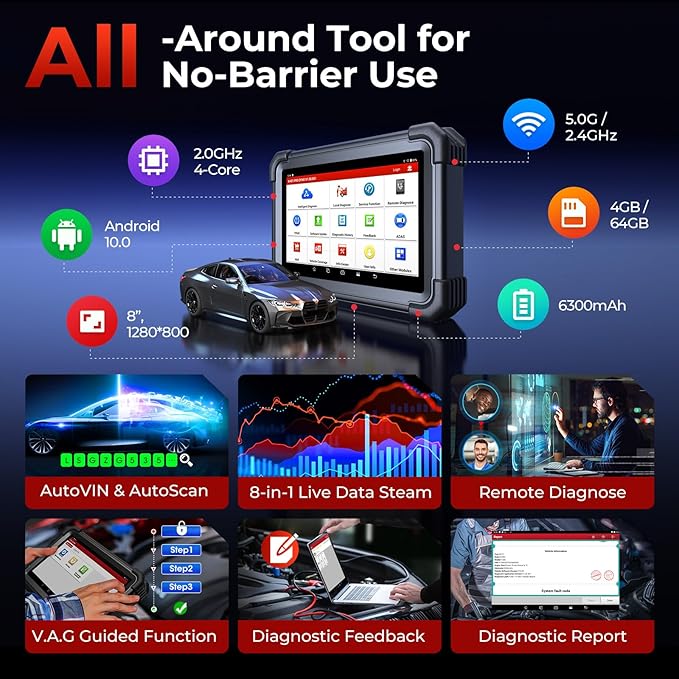 Launch X431 PRO Dyno Bidirectional Scan Tool, ECU Coding Online Offline, 38 HOT Services, CANFD DoIP, FCA SGW, 8 Expansion Modules