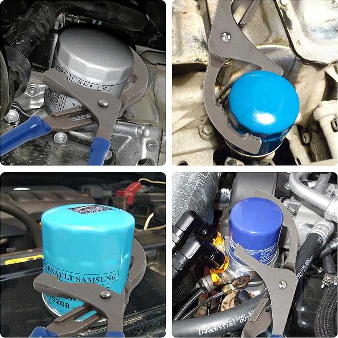 Oil Filter Wrenches, 9 Inch Adjustable Oil Filter Pliers, Automotive Oil Filter Removal Tools for Engine Filters, Cars, and Trucks