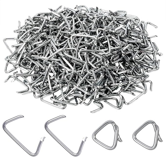 470Pcs Hog Rings, 3/4" Galvanized Hog Rings Upholstery, Hog Ring kit, Hog Ring for Furniture Upholstery, Auto Upholstery, Animal Pet Cages, Sausage Casings, Fencing