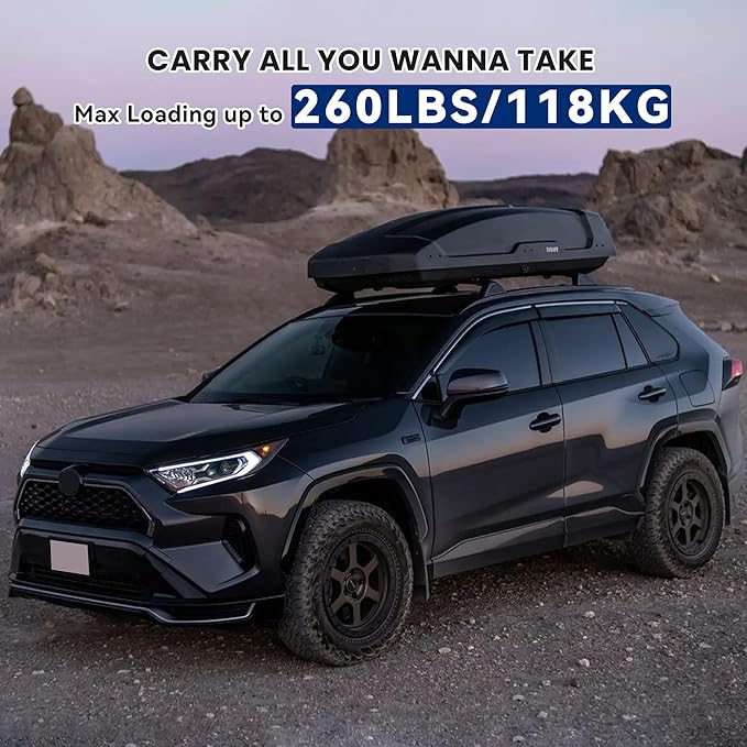 260LBS Heavy Duty Roof Rack Crossbars for 2019-2025 RAV4 (NOT for Adventurer and TRD Off-Road) with Anti-Theft Lock, Aluminum Cross Bars Rooftop Luggage Kayaks Bicycles Snowboard Canoe Carrier