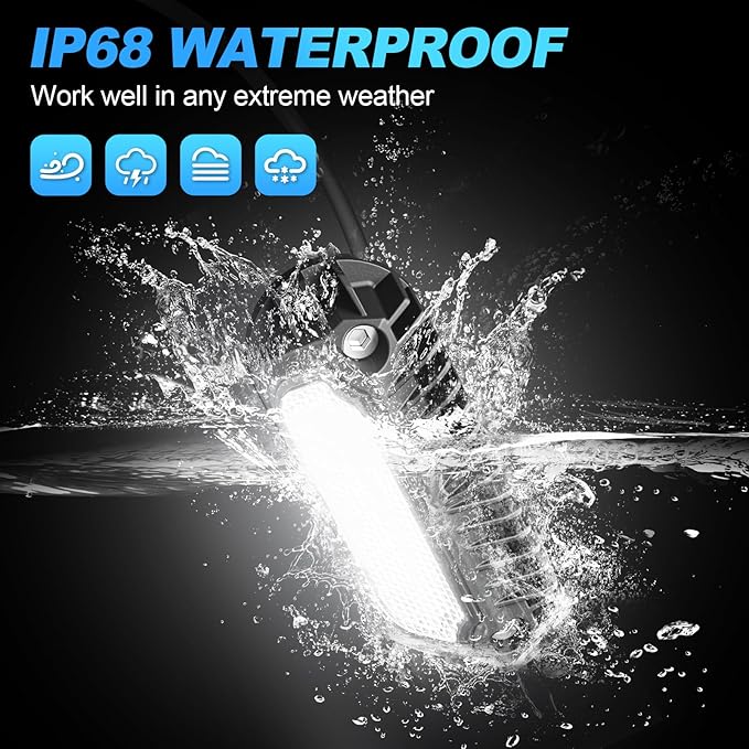 SUPAREE LED RV Porch Light, White Amber 12 Volt Exterior Light, 800 Lumen Black Lighting Fixture Kit Replacement for RVs Trailers Campers (1 Pieces)