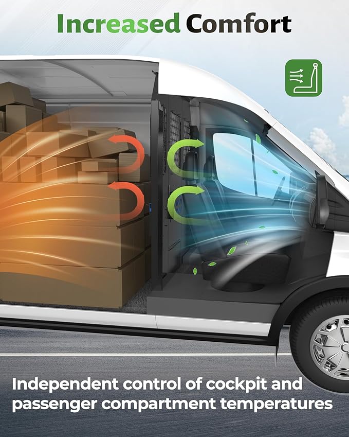 StarONE Cargo Van Partition,Van Safety Partition Bulkhead Fit for 2015-2024 Ford Transit 150 250 350 Mid-Roof Full Size Van,with Door Lock and Acrylic Panel,Black