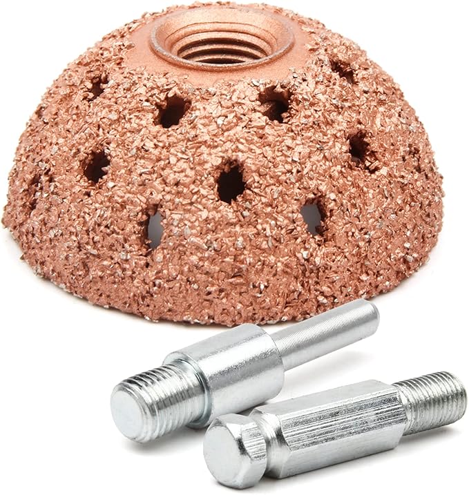 Tire Repair Patch Tools - 42mm Tungsten Steel Buffing Wheel & Tire Patch Roller Scraping Cutter Kit