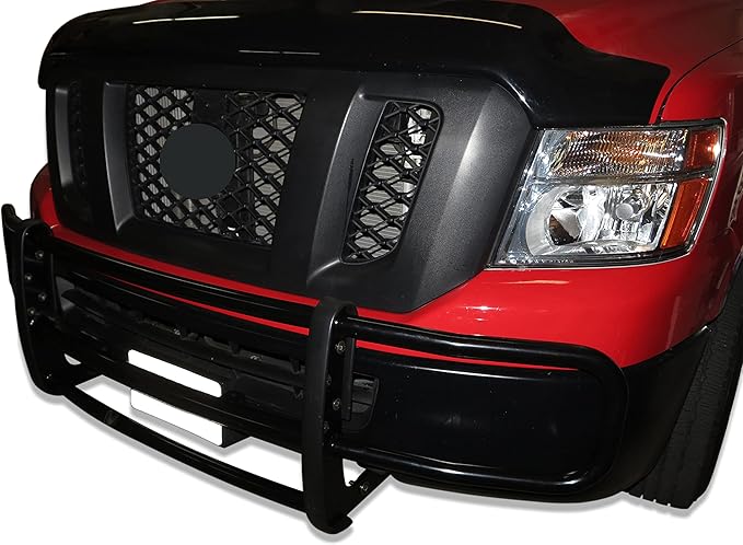 Black Horse SPARTAN Grille brush Bumper Guard Modular Black Compatible with 12-25 NV1500|2012-2025 Nissan NV2500|2012-2025 Nissan NV3500-17NINVMA