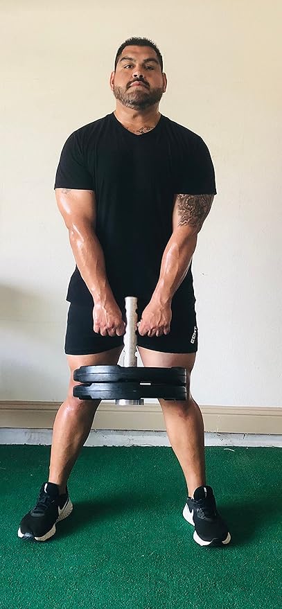 T-Bell – Adjustable, Functional Fitness Accessory for Body Shaping, Core Leg, Back and Buttocks Strength. Rustproof, Durable Rotating T-Bar Design, 225 lb. Capacity. 15.25” H x 10” W x 2” Diameter