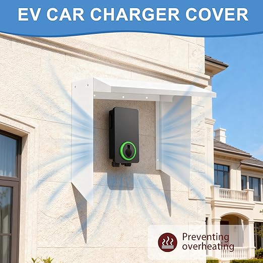 Wall Box Outdoor Ev Charger Cover, Charger Cover for Tesla, Outdoor Outlet Cover Weatherproof, 15.7" * 11.8" * 15.3" (Charger Cover)