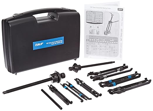 SKF TMMD 100 Blind Housing Puller Kit, 0.4 - 3.9" Shaft Diameter Range, 6 Arm Sets, 2 Spindles