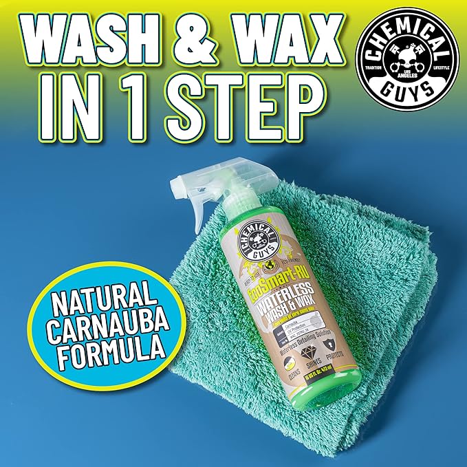 Chemical Guys WAC_707RU_16 EcoSmart Waterless Car Wash & Wax Ready To Use, Safe for Cars, Trucks, SUVs, Motorcycles, RVs & More, 16 fl oz