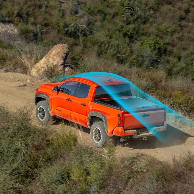 Retractable Truck Bed Tonneau Cover Compatible with 2016 2017 2018 2019 2020 2021 2022 2023 2024 2025 Tacoma (5'/60") Retractable Hard Truck Bed Cover Password Lock