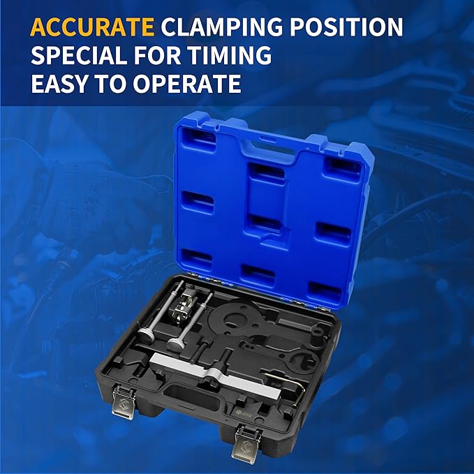 Engine Timing Locking Tool Kit Compatible with BMW V8 N63 S63(No Valve Lift) N65 N74 X5 X6 Drive 750I 760I, Camshaft Cam Alignment Timing Tool