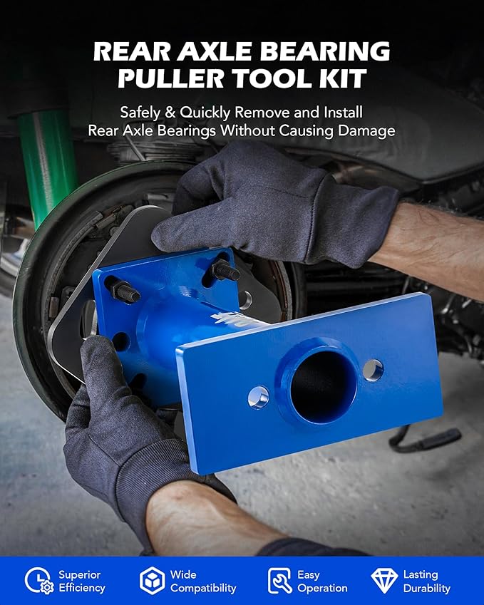 Orion Motor Tech Rear Axle Bearing Puller and Installer, Wheel Bearing Removal Tool Compatible with 1995-1998 T100 1995-2004 Tacoma 1995-2020 4Runner 2000-2006 Tundra and 2004-2012 Hilux Pick-up