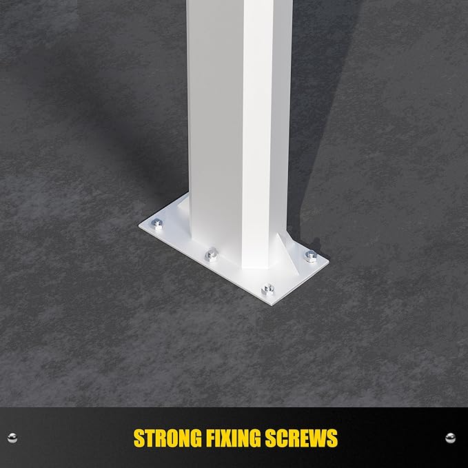 EV Charger Pedestal, Outdoor EV Charger Stand, Pedestal for Charging Station, Applicable to All Charging Case Styles, Floor Mounted, All Weather, Electric Vehicle Pile, Silver-Gray