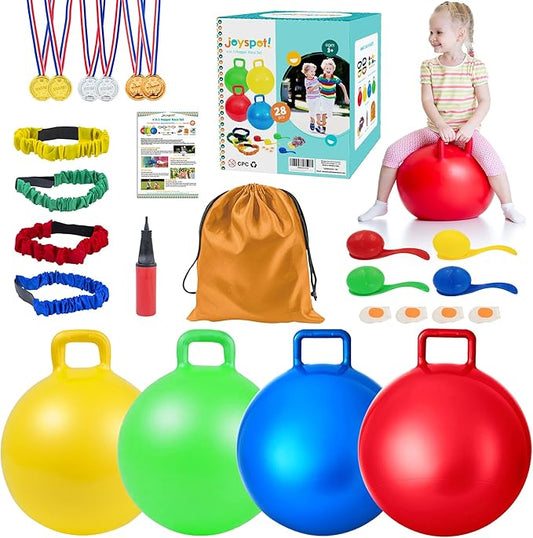 Carnival Outdoor Games Combo Set for Kids, Soft Plastic Cones Bean Bags Ring Toss Game, Activity Agility Set,Field Day Family Reunion Yard Lawn, Birthday Party Easter, Spring Fall Game