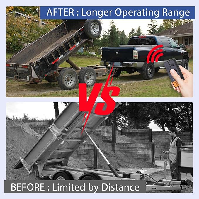 12V 500A Pre-Wired Winch Control Box Kit for Winches, 8000lbs-17000lbs, Wire-Less & Remote Control, Handheld Controller, Jumper Cables, ATV/UTV/SUV Trailer Winch Upgrade