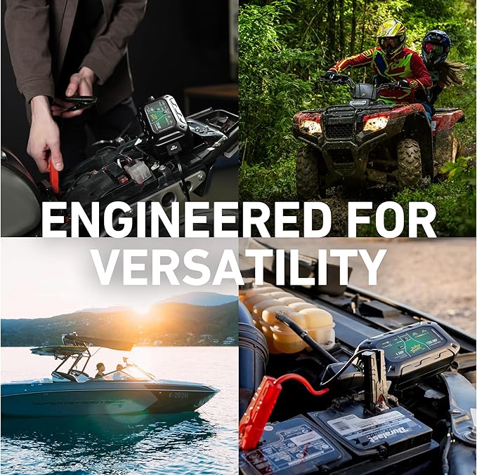 Battery Tender Charge N Start 4120 - Smart 12V/4 AMP Battery Charger and 1200 AMP Jump Starter Combo | 2-in-1 Battery Maintainer for Cars, Motorcycles, ATVs (USA Engineered)