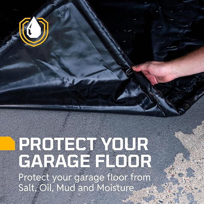 AutoFloorGuard Heavy-Duty Garage Containment Floor Mat for SUVs & Trucks, 8'6" x 20'