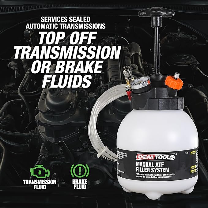 OEMTOOLS 24441 Transmission Fluid Pump, Manual Transmission Fluid Transfer Pump, 3-Liter Capacity Oil Pump Extractor, Oil Extractor for Sealed Transmissions, ATF Fluid Transfer Pump