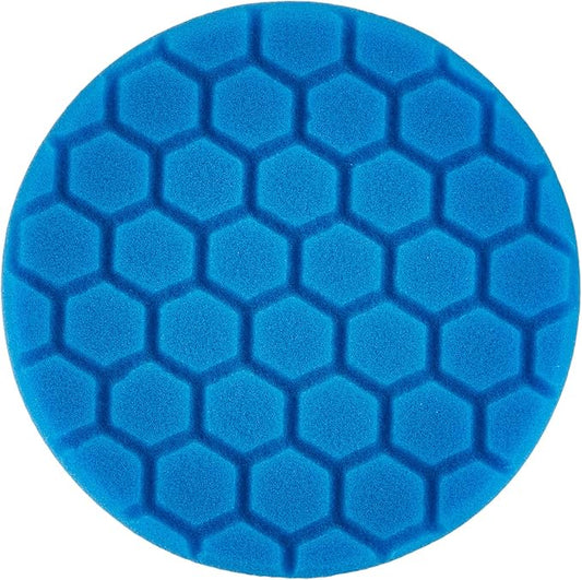 Chemical Guys BUFX_105HEX5 Hex-Logic Light Polishing/Finishing Pad, Blue (5.5 Inch Pad Made for 5 Inch Backing Plates), 1 Pad Included