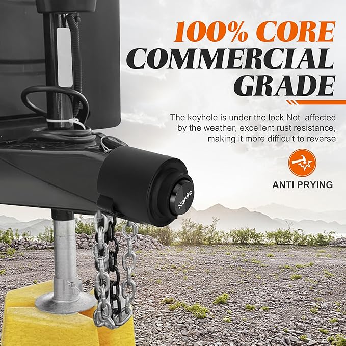 Upgraded Trailer Lock Fits 2 5/16 Inch Couplers, Heavy Duty Trailer Hitch Locks, Upgraded Anti-Theft Structure Coupler Lock, Security Trailer Locks Ball Hitch for RV, Boat, Truck, Trailer