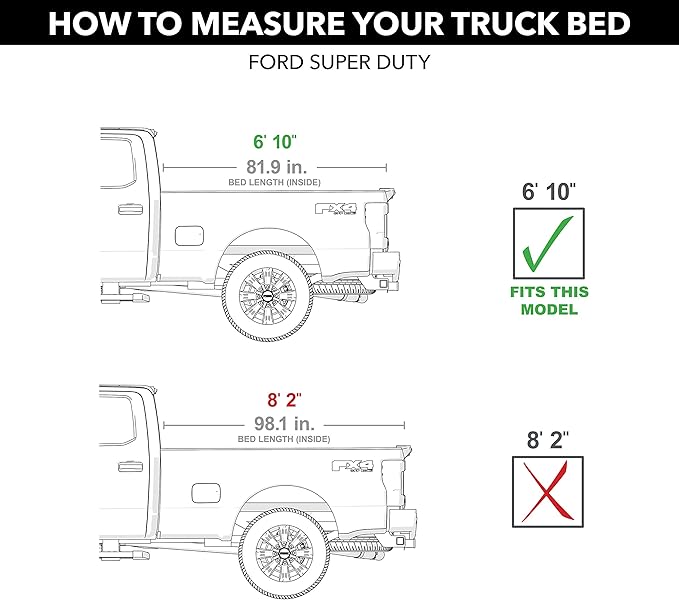 RealTruck BAK Revolver X4s Hard Rolling Truck Bed Tonneau Cover | 80330 | Fits 2017-2026 Ford F-250/350 Super Duty 6' 10" Bed (81.9")
