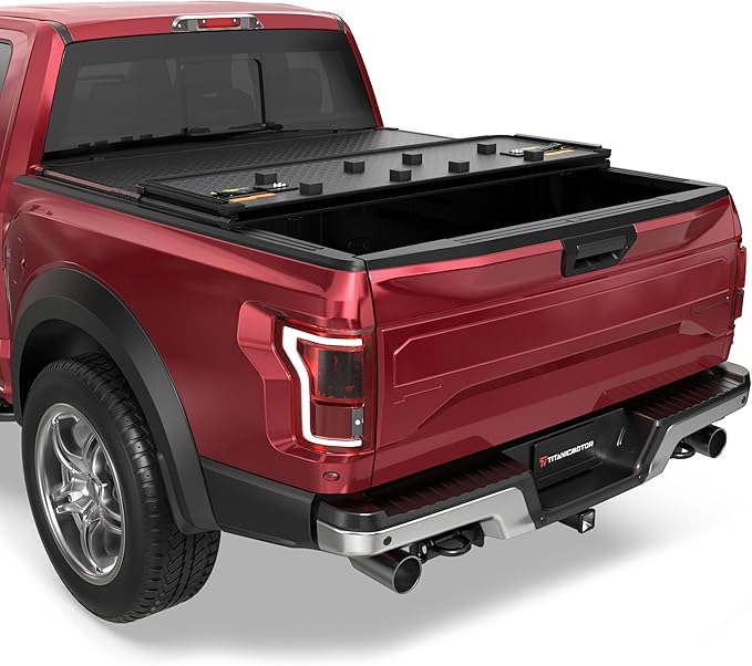 Hard Tri Fold Aluminum Truck Bed Tonneau Cover Compatible for 2022 2023 2024 2025 Ford Maverick 3-Fold 4.5FT 54.4Inch