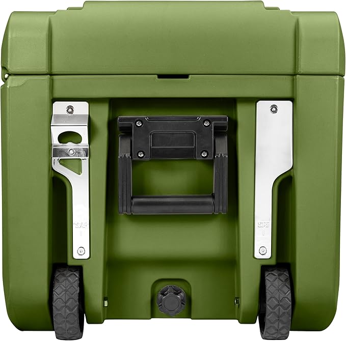 SRX-175 Overlanding Cargo Case – 175L Waterproof Storage Box for Camping, Off-Road & Truck Bed Gear – Heavy-Duty Lockable Storage with Gas Strut Lid, Stackable Design & Interior Organizer Tray (Green)