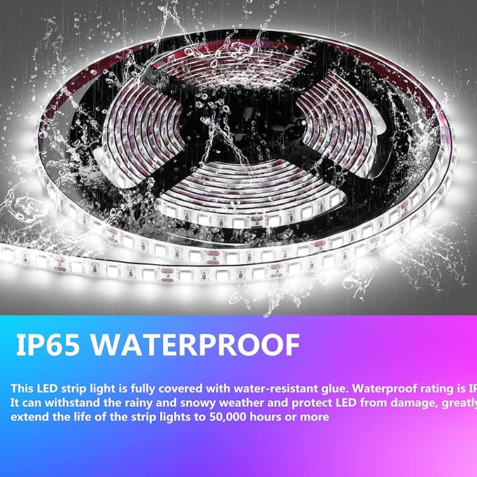 RV Awning Led Lights,12V 13FT Camper Awning Lights for Camper Motorhome Travel Trailer Concession Stands Food Trucks, Waterproof RV Exterior Underglow Light Strip for Party BBQ