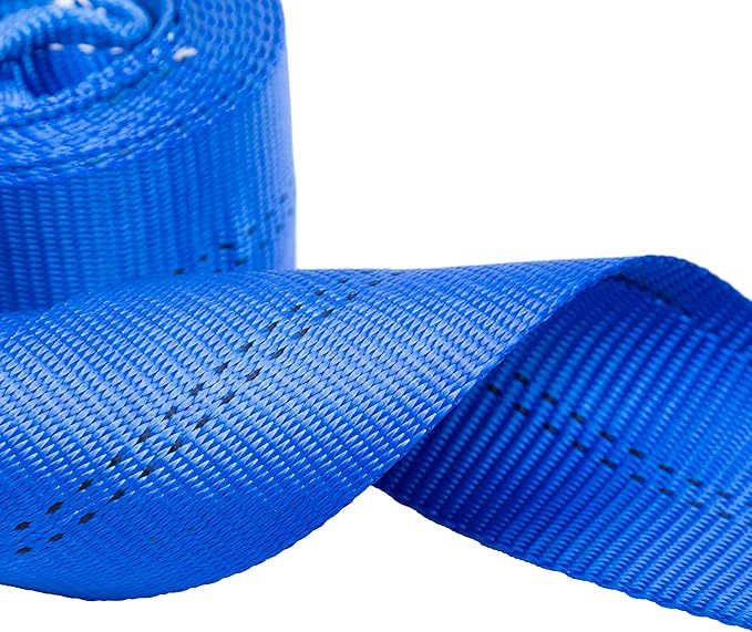 HFS(R) Blue Tree Saver, Winch Strap, Tow Strap 30,000 Pound Capacity(3X8FT)
