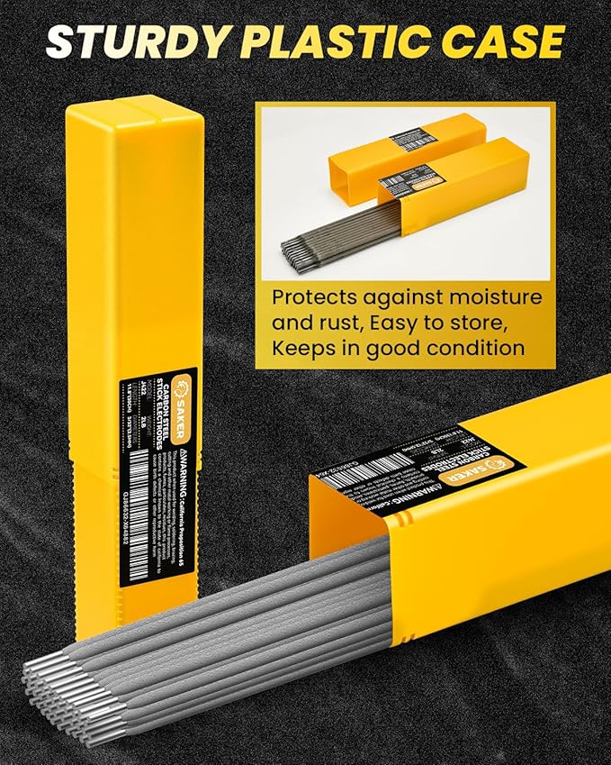 Saker E6013 Welding Rod 3/32'' 2-Pound Carbon Steel Stick Welding Electrodes