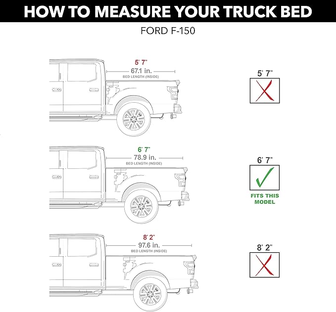 Gator Recoil Retractable Truck Bed Tonneau Cover | G30379 | Fits 2021 - 2025 Ford F-150 (Incl. Raptor/Lightning) 6' 7" Bed (78.9")