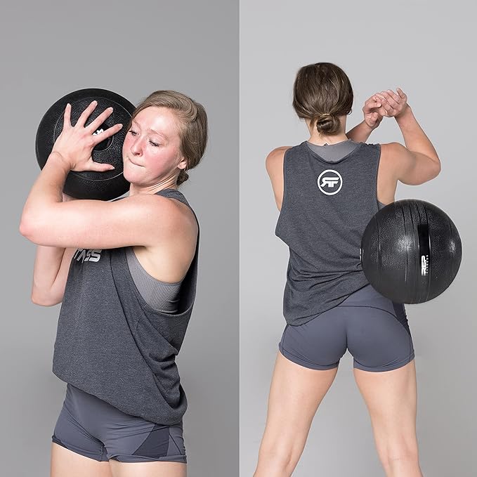 REP Fitness V2 Slam Balls for Strength and Conditioning, Slam Ball Exercises, and Cardio Workouts (5, 10, 15, 20, 25, 30, 35, 40, 45, 50, 60, 70, & 100 lbs)