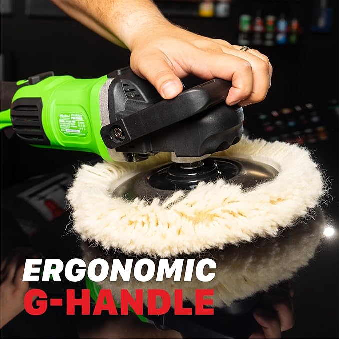 Maxshine 7" M1300 Pro Rotary Polisher - 1300W, 6-Speed, 5/8” Thread - Auto Detailing Tool for Paint Protection, Swirl & Scratch Repair, Buffing, Glossy Shine - Ideal for Cars, Trucks, SUVs