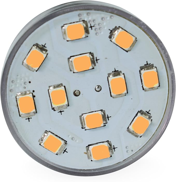 Leisure LED RV Trailer Motorhome LED Spot Light 1156 1139 1141 1383 LED Bulb 2 Watt 275 Lumen CW 10-30Volt 12Volt Long Neck (Warm White 3500K, 4-Pack Long Neck)