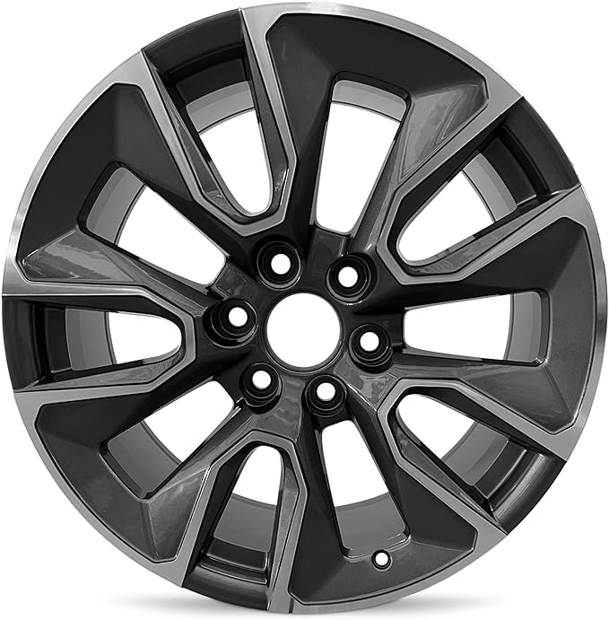 For 2021-2023 Chevrolet Suburban 1500 20 Inch Machined Face with Gray Inlay Alloy - Genuine OEM Take-Off Rim - Road Ready Truck Wheel