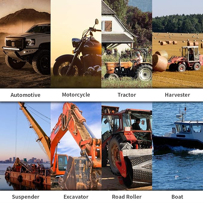 UTOOL Grease Gun, 8000 PSI Heavy Duty Pistol Grip Grease Gun Kit with 14 oz Capacity, 18 Inch Resin Flex Hose, 2 Basic Coupler, 2 Extension Rigid Pipe and 1 Sharp Type Nozzle, Argent Matte Finish