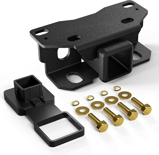 Tow Hitch 2 Inch, for Lexus GX460 Tow Hitch, 2 Inch Receiver, Class 3 Trailer Hitch Compatible with 2010-2024 Lexus GX460 GX 460 Hitch Receiver with Cover, Black Power Coat Towing Combo