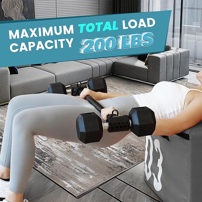 Dumbbell Converter, Convert Dumbbells to Barbell, Dumbbell Barbell Converter Bar, Balency Barbell Bar for Home Gym Workout, Adjustable Weight & Up to 200LB Capacity Weight Barbell for Weight Lifting