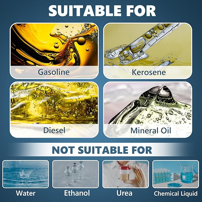 110V AC Gasoline Fuel Pump Kit, Self-priming Fuel Transfer Pump, Reversible Pumping, Overheat Protection, Explosion-proof, Suitable for Gasoline, Diesel, Mineral Oil, Kerosene