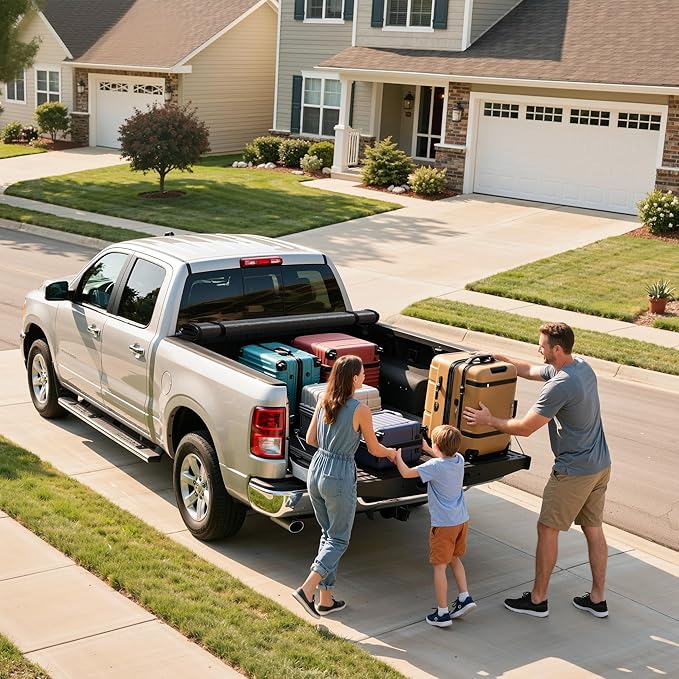 Soft Roll-Up Truck Bed Tonneau Cover Compatible with Nissan Frontier 2005-2026, 5 Ft Bed (NOT for México)