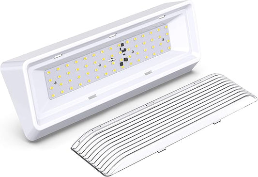 Leisure LED RV Exterior Porch Utility Light XL 12v 650 Lumen Lighting Fixture. Replacement Lighting for RVs, Trailers, Campers, 5th Wheels White Base Clear Lens (White, 1-Pack)