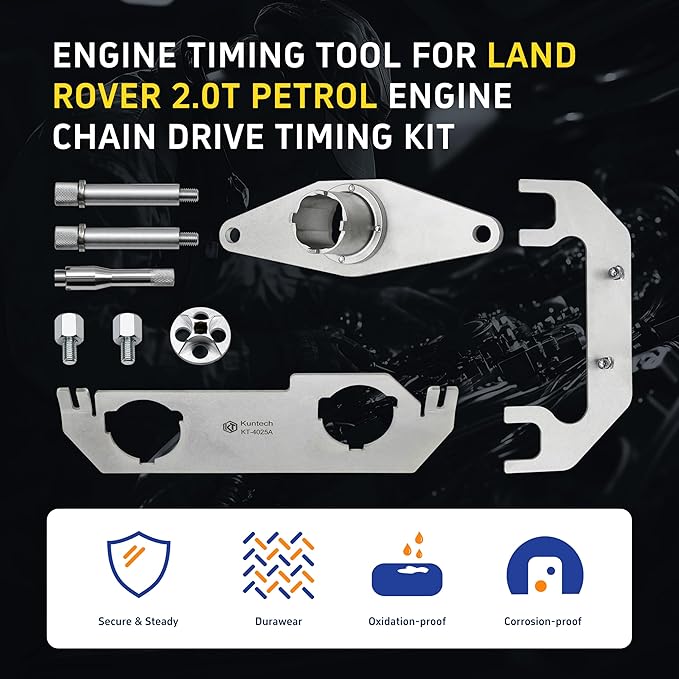 Engine Camshaft Timing Locking Tool kit Compatible with Land Rover Discovery Sport Evoque 2.0T Jaguar F pace XE XF Petrol Engine, JLR-303-1636 JLR-303-1635 JLR-303-1630 JLR-303-1656
