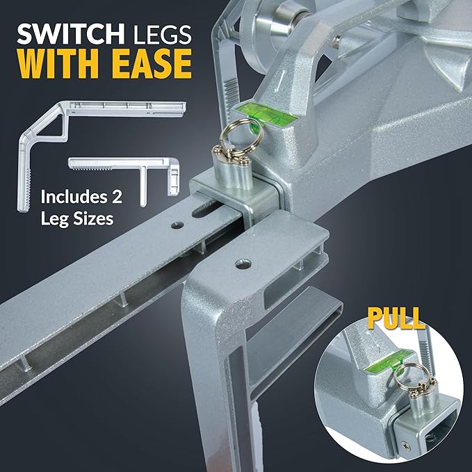 Wheel Alignment Tool Tire Clamp with Magnetic Adapter Plate - Front End Alignment Tool - Alignment Wheel Clamp - Wheel Clamp Alignment with Tire Attachment -Compatible with 18.5" to 43.3" Tires