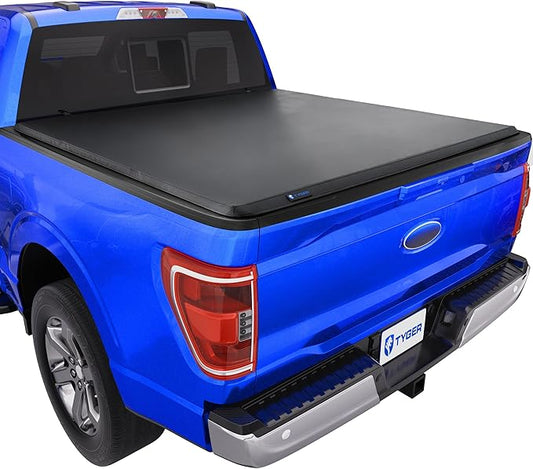 Tyger Auto T3 Soft Tri-fold Truck Bed Tonneau Cover Compatible with 2021-2026 Ford F-150; Lightning | 5.5' (67") Bed | TG-BC3F1064