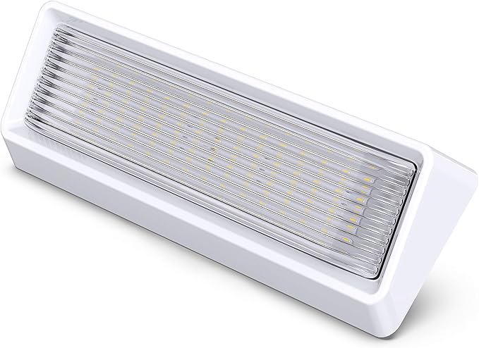 Leisure LED RV Exterior Porch Utility Light XL 12v 650 Lumen Lighting Fixture. Replacement Lighting for RVs, Trailers, Campers, 5th Wheels White Base Clear Lens (White, 1-Pack)